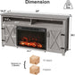 Farmhouse Fireplace TV Stand for Tvs up to 65 Inch Highboy