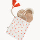 Natural Coaster Gift Set with Heart pouch