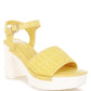 Mazaro Raffia Chunky Sandals