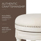 Pullman 26 Inch Tall Backless White Oak Finish Counter Height