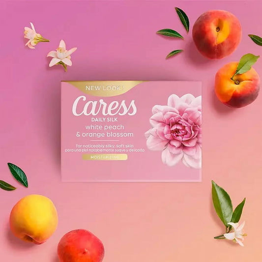 Caress Daily Silk White Peach (16 Bars)
