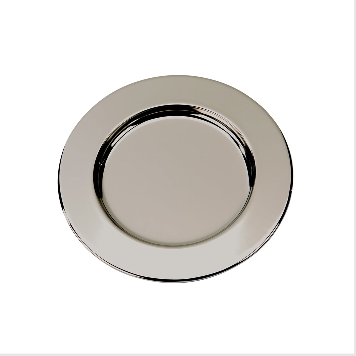 Silver Round Nickel-Plated Tray - 6"