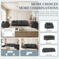 3 Piece Living Room Sofa Set,Modular Chenille Sectional