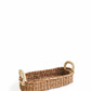 Savar Bread Basket with White Handle