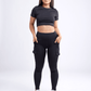 High-Waisted Leggings with Side Cargo Pockets