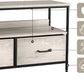 TV Stand Dresser with 2 Drawers - Television Riser Chest with Storage