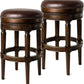 Pullman 31 Inch Tall Bar Height Upholstered Backless Barstool in Dark