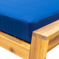 Acacia Wood Outdoor Lounge Set - Chair & Ottoman, Perfect for Patios,