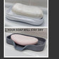 2 pcs Grey Silicone Soap Tray   Self Draining Soap Dish   Soap Holder