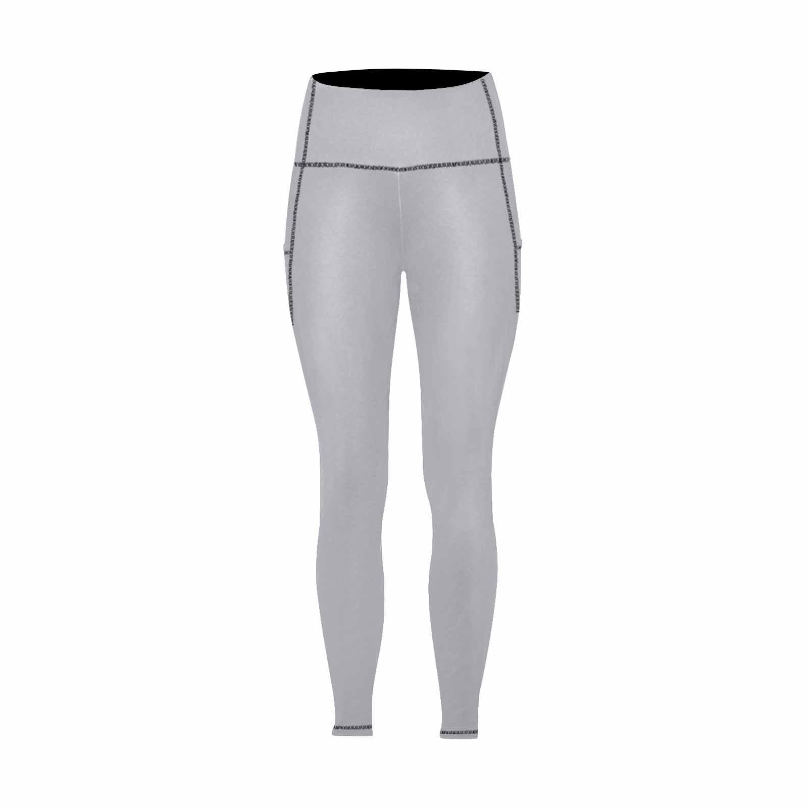 Uniquely You Womens Leggings with Pockets - Fitness Pants /  slate - Walbiz.com