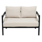 Multi-person Outdoor Iron Sofa Set with A table, Rattan Decoration,