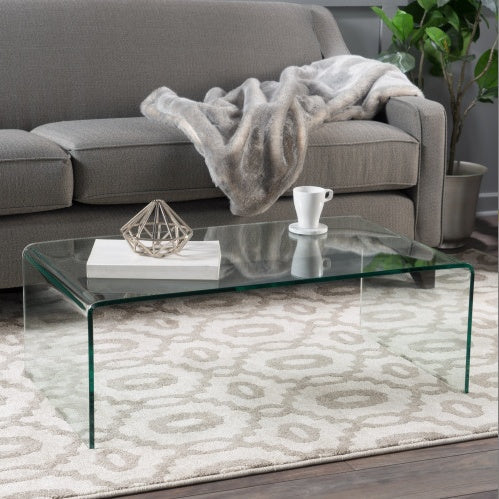 COFFEE TABLE 12MM TEMPERED BENT GLASS