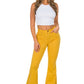 Bell Bottom Jean in Mustard- Inseam 30