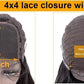 13x1x4 Deep Wave 13x1x6 T part Lace Transparent Human Hair Wigs 180% D