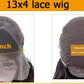 13x4 HD Transparent Lace Frontal Loose Body Wave Human Hair Wigs 180%