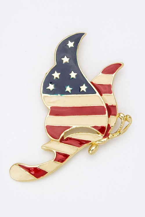 American Butterfly Brooch Set