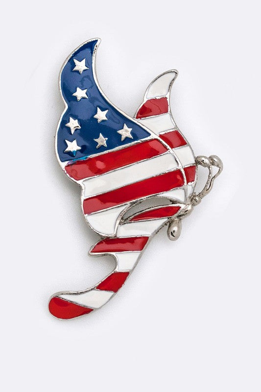 American Butterfly Brooch Set