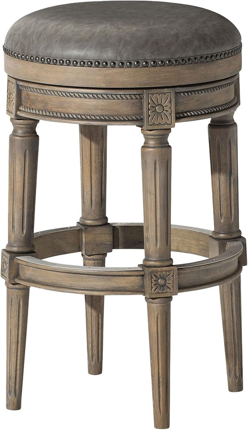 Pullman 31 Inch Tall Bar Height Upholstered Backless Barstool in