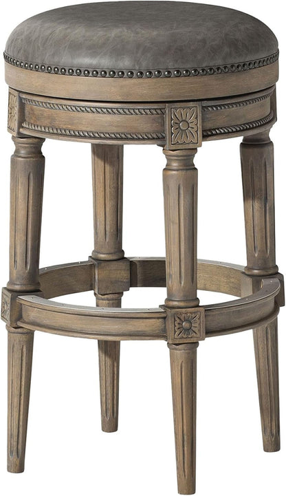Pullman 31 Inch Tall Bar Height Upholstered Backless Barstool in