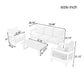 High-Quality Outdoor Seating Set with Thick Cushions for Ultimate