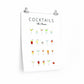Cocktails Art Poster Decor