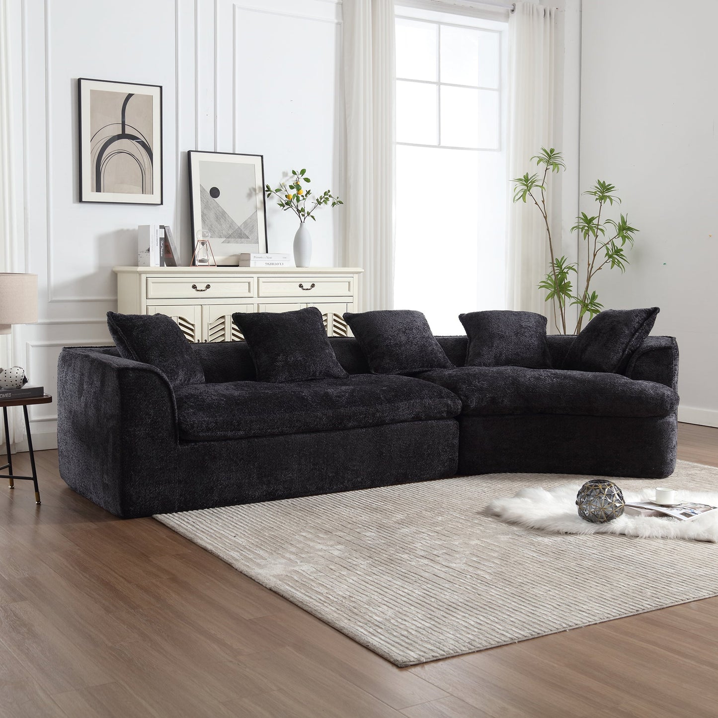 Boucle Sofa 3 Seater for Living Room Oversized Comfy Sofa unique