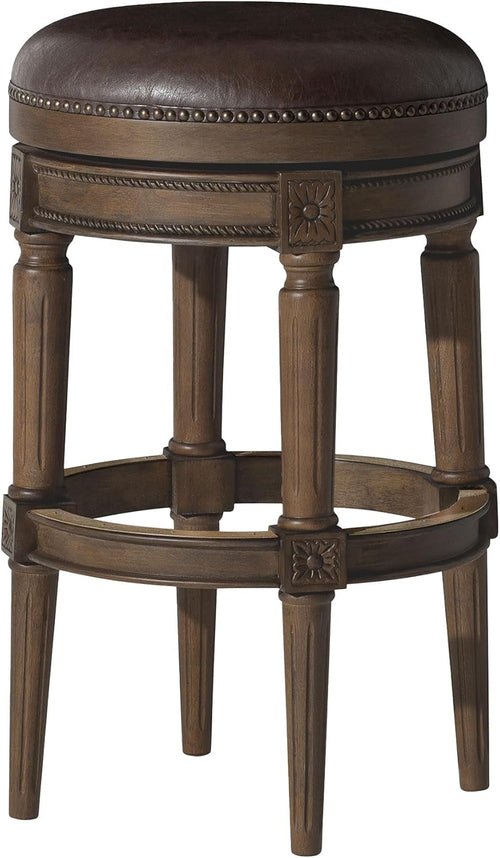 Pullman 31 Inch Tall Bar Height Upholstered Backless Barstool in