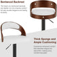 Bar Stool Set of 2, Counter Height Stools with Bentwood
