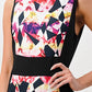 Geometric Floral Print Bodycon Dress