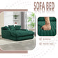 Corduroy lazy sofa With 3 back pillows,Comfy Sofa- Deep Seat Couch for