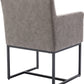 Set of 4 Upholstered Armchairs, Grey
