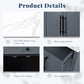 Modern Freestanding Kitchen Pantry,Buffet Food Storage, Coffee Bar