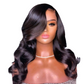 180% Density Full 4x4 Closure Wig Transparent Lace Front Body Wave Hum