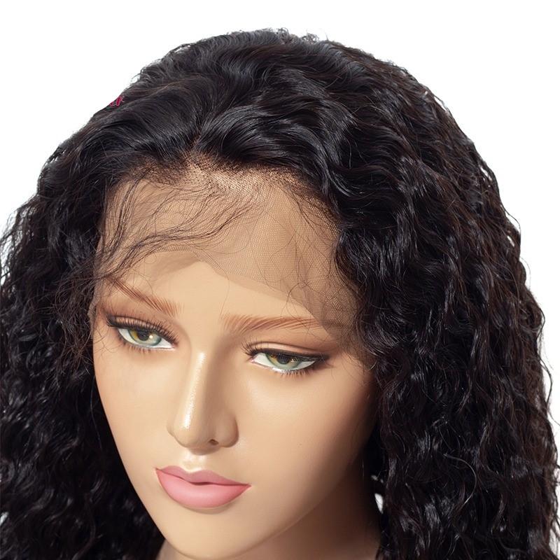 13x4 HD Transparent Lace Frontal Water Wave Human Hair Wigs 200% Densi - Walbiz.com