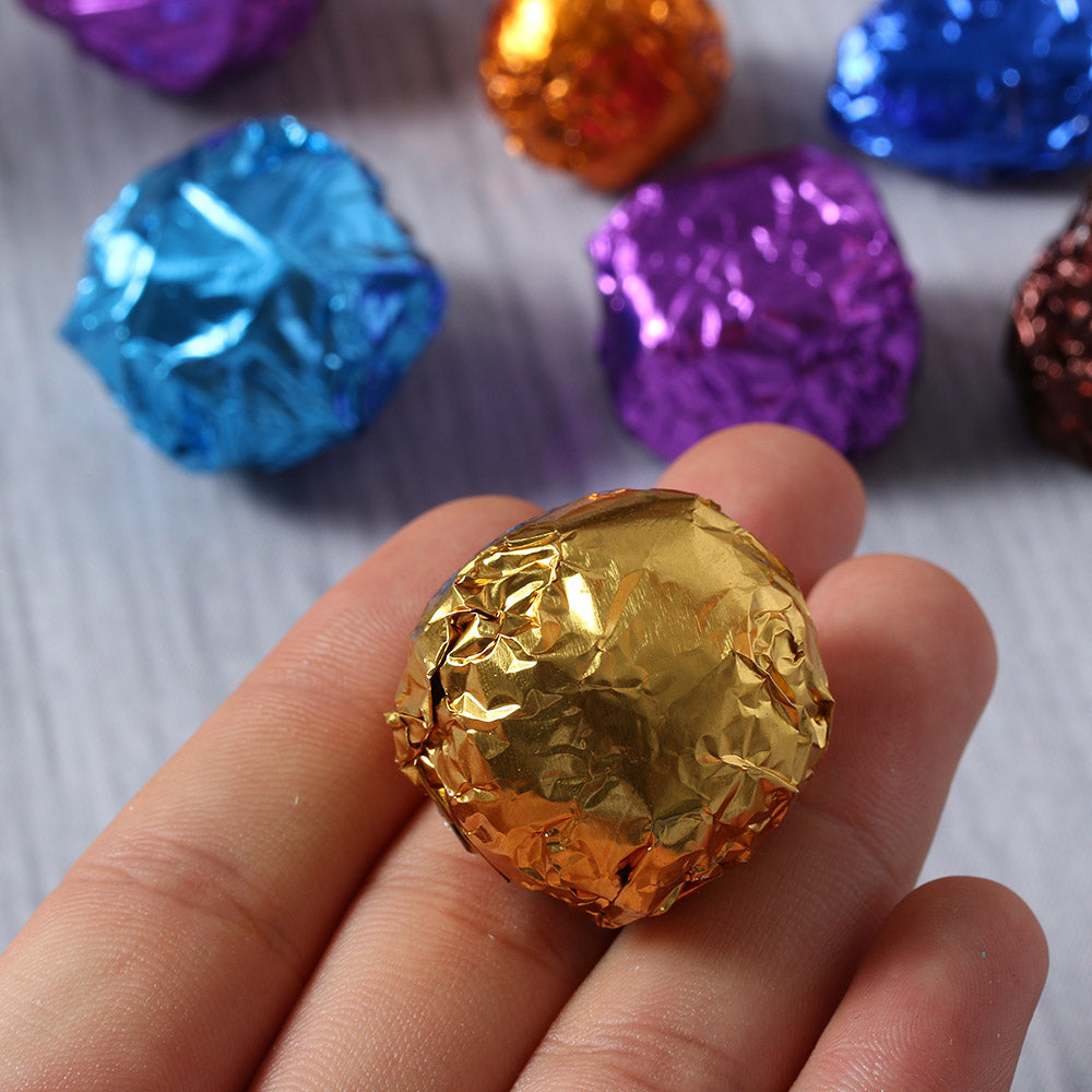 100Pcs/Set 3.15 "x 3.15" 10 Colors Aluminum Foil