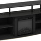 Jensen Open Shelving Storage Fireplace TV Entertainment Center for TV