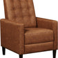 Faux Leather Recliner Sofa Mid-Century Modern Single Reclining Chair