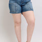 Judy Blue Full Size High Rise Denim Shorts Plus Size