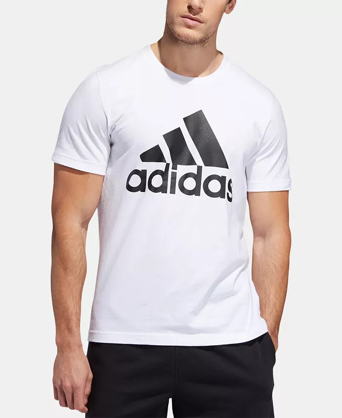 White Adidas Men's Badge of Sport T-Shirt L