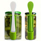Dual Set of Plastic Pickle Forks for Pickle Lovers