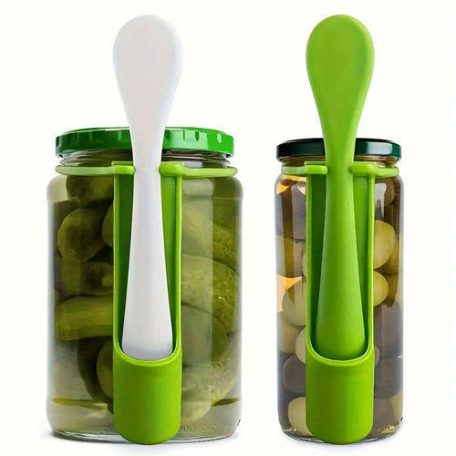 Dual Set of Plastic Pickle Forks for Pickle Lovers
