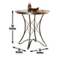 Adele - 3 Piece Dining Set With Round Counter Table - Dark Brown