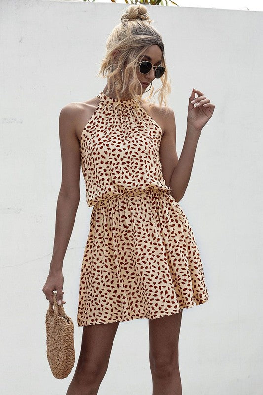 Halter Tie Back Dress