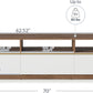 70" TV Stand for TV up to 70", Modern Home Entertainment Center with