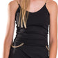 KIDS CHAIN CROP TOP AND SKIRT SET