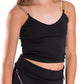 KIDS CHAIN CROP TOP AND SKIRT SET
