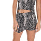 KIDS DARK SNAKE HALTER TOP AND SKORT SET
