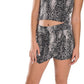 KIDS DARK SNAKE HALTER TOP AND SKORT SET