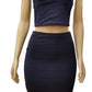 KIDS BANDAGE CROP TOP AND SKIRT SET