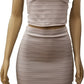 KIDS BANDAGE CROP TOP AND SKIRT SET